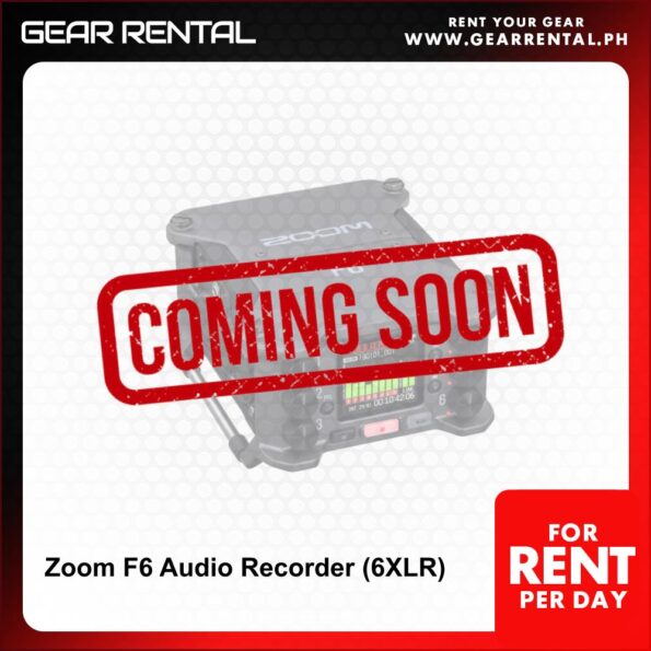 Zoom F6 Audio Recorder + Gear Rental